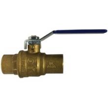 Midland Industries 940213LF - MIDLAND INDUSTRIES 9402LF C x C Connection 600 psi WOG Pressure -20 to 248 deg F Brass Body Ball Val