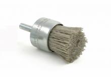 Brush Research Manufacturing BNS10AY80SC - BRM BNS10AY80SC Abrasive End Brush, 1" Brush Diameter, 2.50" OAL, 80 Grit, Silicon Carbide (