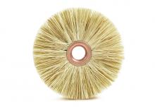 Brush Research Manufacturing CT3 - BRM CT3 3" Dia. Copper Center Wheel, Tampico, 1/2" Arbor Hole, 1.062" Trim, .375" Fa